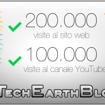 Oggi è sicuramente un giorno molto speciale per noi, il sito web di TechEarthBlog ha finalmente raggiunto e superato la soglia delle 200.000 visite dall’apertura nell’ormai lontano 2011. Inoltre anche il canale YouTube di TechEarthBlog ha raggiunto un altro importante traguardo, superando le 100.000 […]
